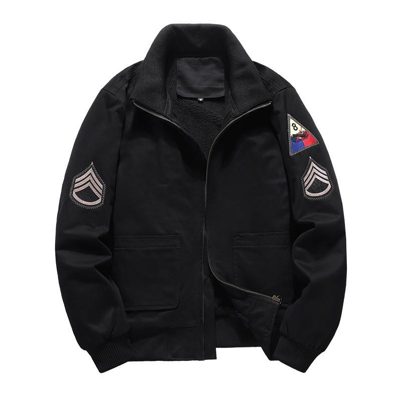Winter New Pilot Tooling American Retro World War II Tank Suit Jacket Version Plus Velvet Coat Cotton-padded Clothes