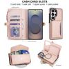 For Samsung Galaxy S26 Ultra/S26 Plus Wallet Case, RFID Blocking Card Holder, Wallet Detachable Magnetic Case Crossbody Strap
