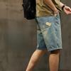 Shorts en jean de marque pour hommes, mode été, pantalon décontracté sept points