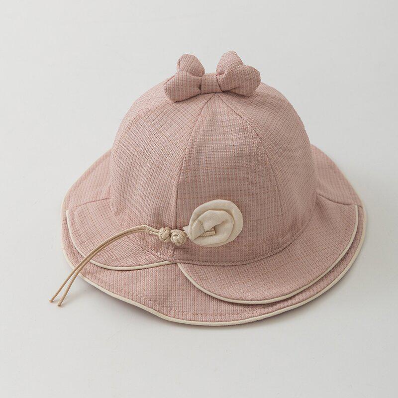 Korean Style Children's Sun Protection Lace Bucket Hat for Girls