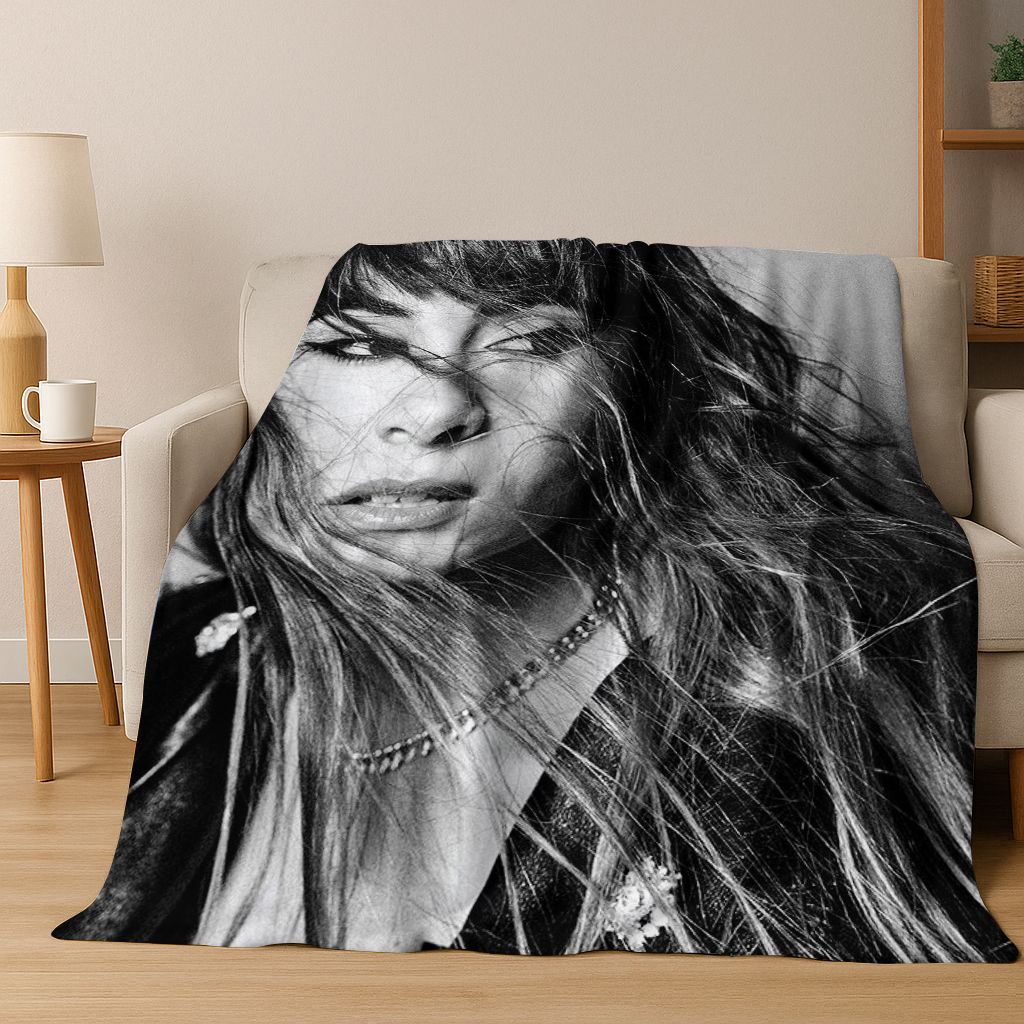 3D A-Aitana Spanish Singer Art Flannel Blanket,Cozy Soft Throw Blanket for Home Bedroom Bed Sofa Picnic Office Cover Gift Kids