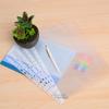 A4 100pcs Transparent Plastic Punched Pockets Folders Filing Thin 11Holes Loose Leaf File Storage Documents Sheet Protectors