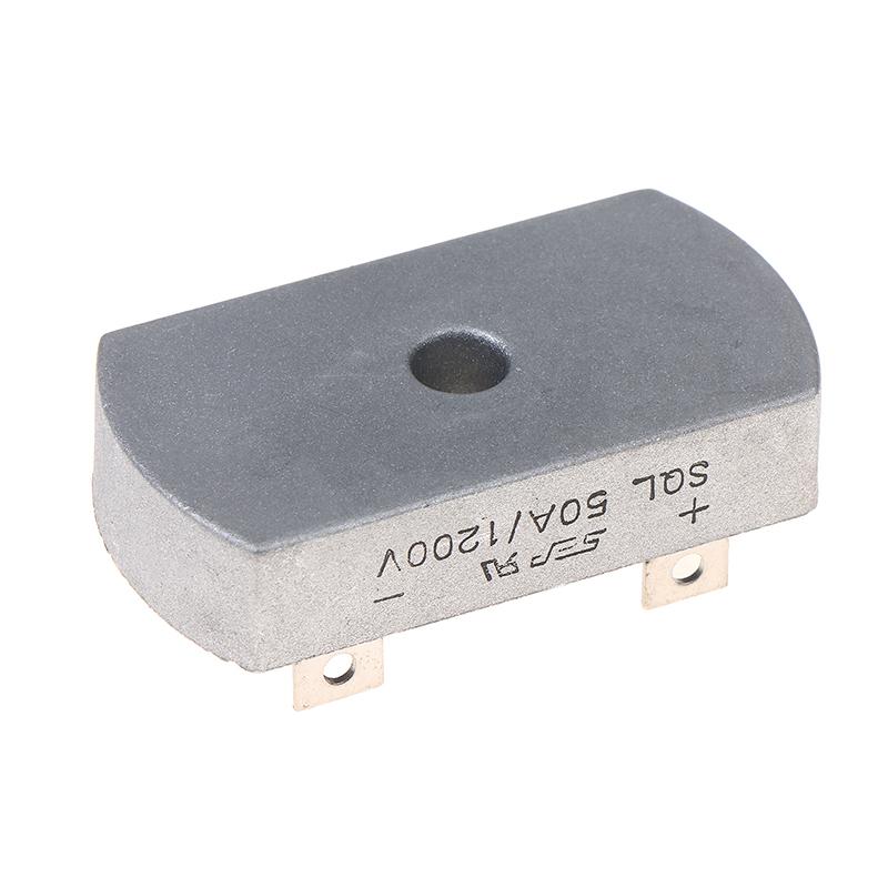 50A 1200V Aluminum Metal Case 3 Phase Diode Bridge Rectifier 50Amp Sql50A Bridge Rectifier Diode Module Electronic Components