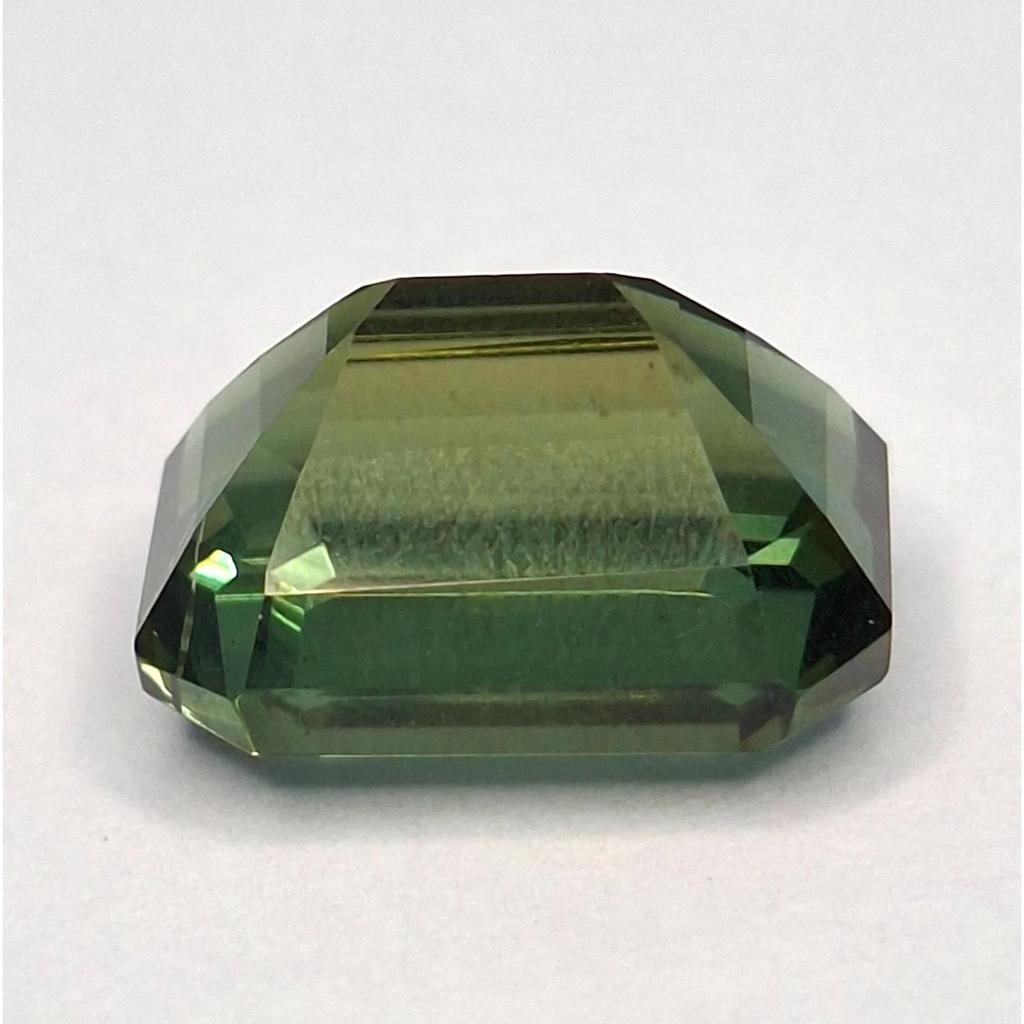 Natural Tourmaline Green 11-13 Ct Emerald Cut Certified AAA Loose Gemstone