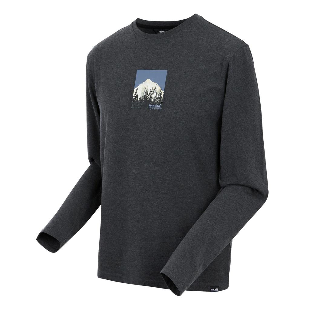Regatta Mens Maylow Scenery Marl Long-Sleeved T-Shirt
