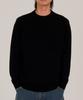 Beoteunseoul [90% Wool] Minimal Crew Neck Daily Knit (Black)