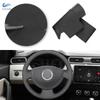 Car Steering Wheel Cover Leather Trim For Renault Logan 1 Sandero Clio Twingo 2 Symbol For Lada Largus Nissan Almera 3 G15 Black