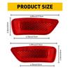 Bumper L+R Rear Light Reflector Driver Side for Fit Journey Jeep Dodge Compass V