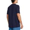 Under Armour Solid Color Breathable Round Neck Short Sleeve T-Shirt Men Tops Navy-Blue 1383973-410