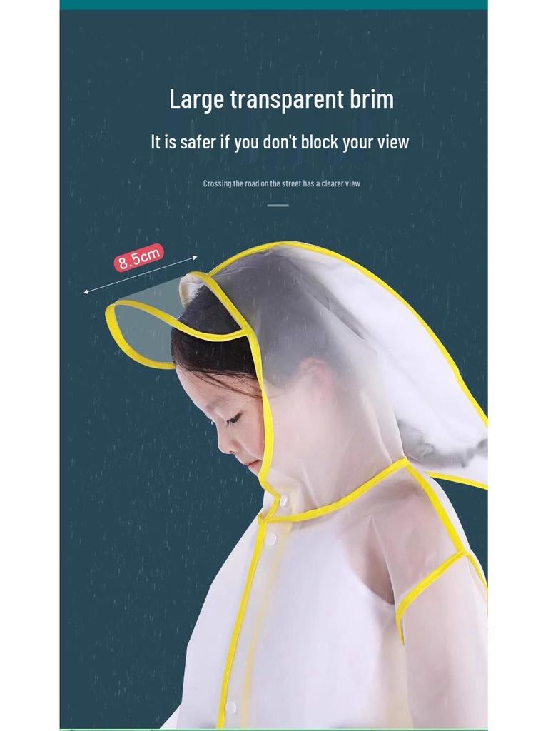 Kids' Cute Cartoon Waterproof Full Body Raincoat