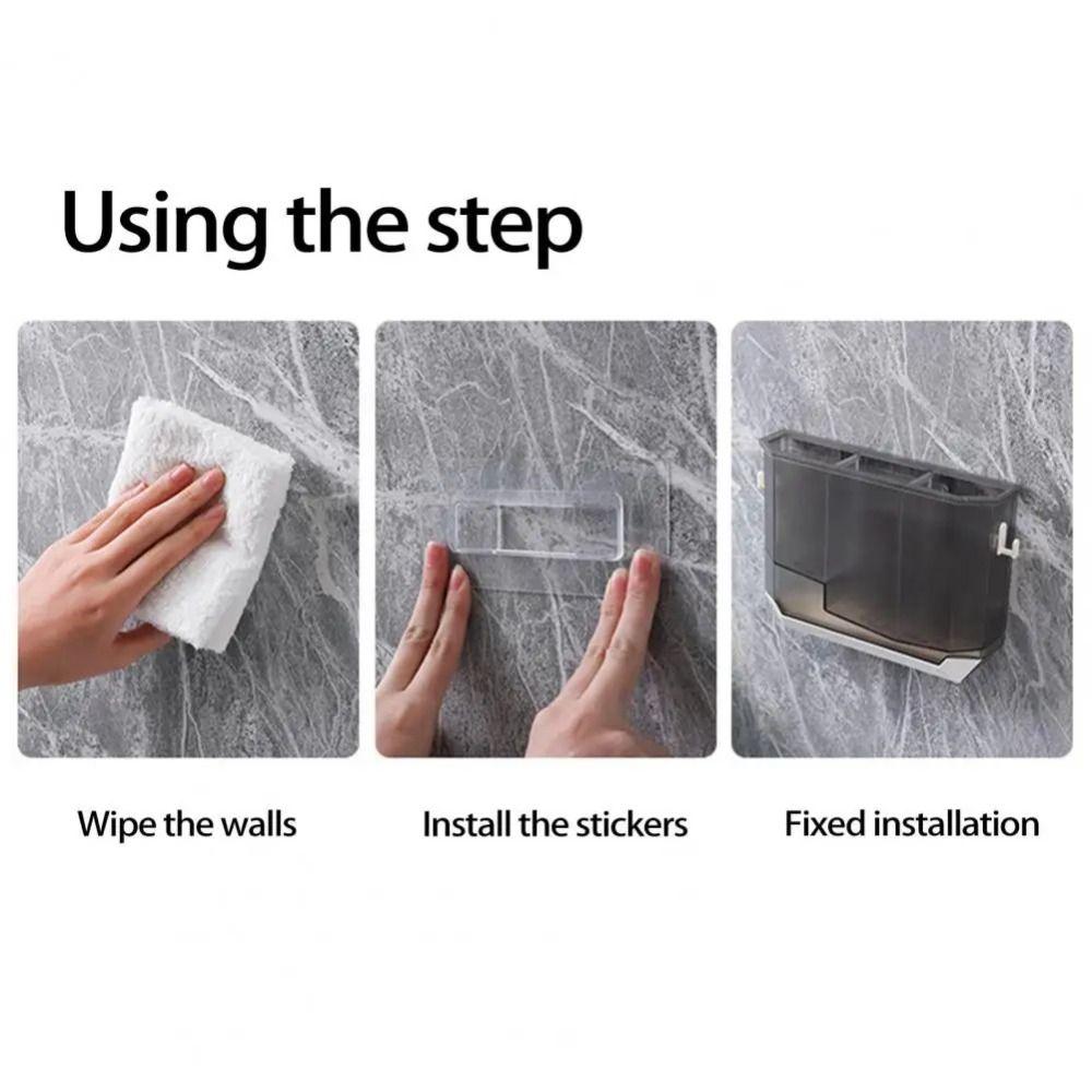 Plastic Integrated Draining Shelf Space Saving Chopstick Holder Tableware Storage Rack  Kitchen