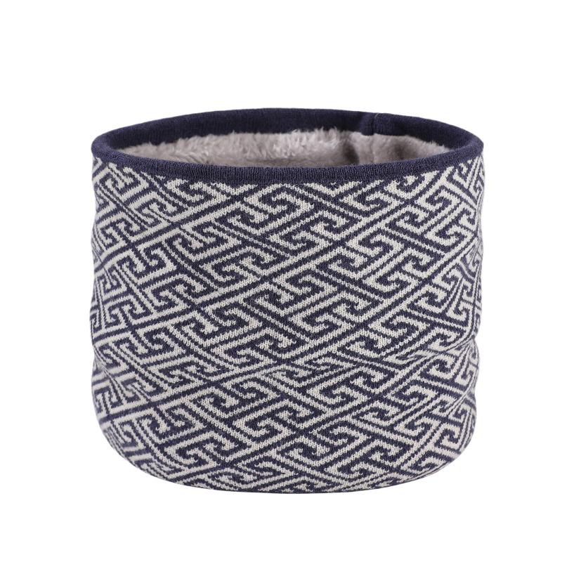 Men's new winter scarf fashionable versatile letter scarf outdoor cold-proof velvet warm neck cover