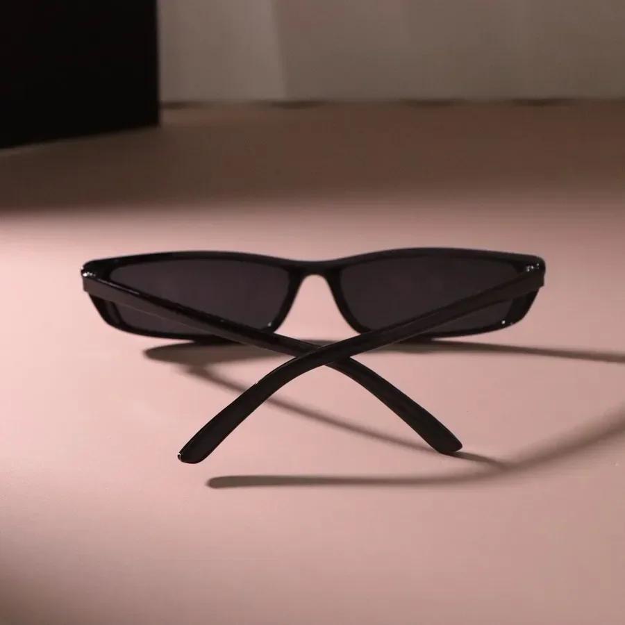 Óculos de Sol de Armação Pequena Estilosos Mulheres Homens Óculos Retangulares Feminino Coloridos Cores Pretas Espelhados Marca Designer Moda