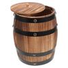 Carbonized Wood Utensil Holder Vintage Style Rustic Kitchen Tabletop Storage Bucket Cutlery Organizer Fork Spoon Chopsticks