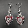 2022 Gothic Punk Rose & Bloody Eye Bat Earrings