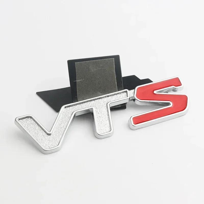 VBTO1 3D Metal VTS Logo Rear Trunk Side Fender Emblem Badge Sticker Decals for Citroen C3 Aircross C4 Picasso Cactus C1