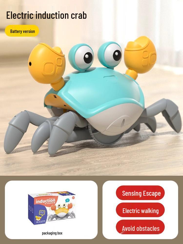 Gesture-Controlled Luminous Crawling Crab Toy with Music