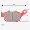 Daytona Motorcycle Brake Pad Red Pad (Semi-Metal Pad) 17) CBR250RR(17-21) VTR250(11-16) etc. Rear 16822 Through No. 101