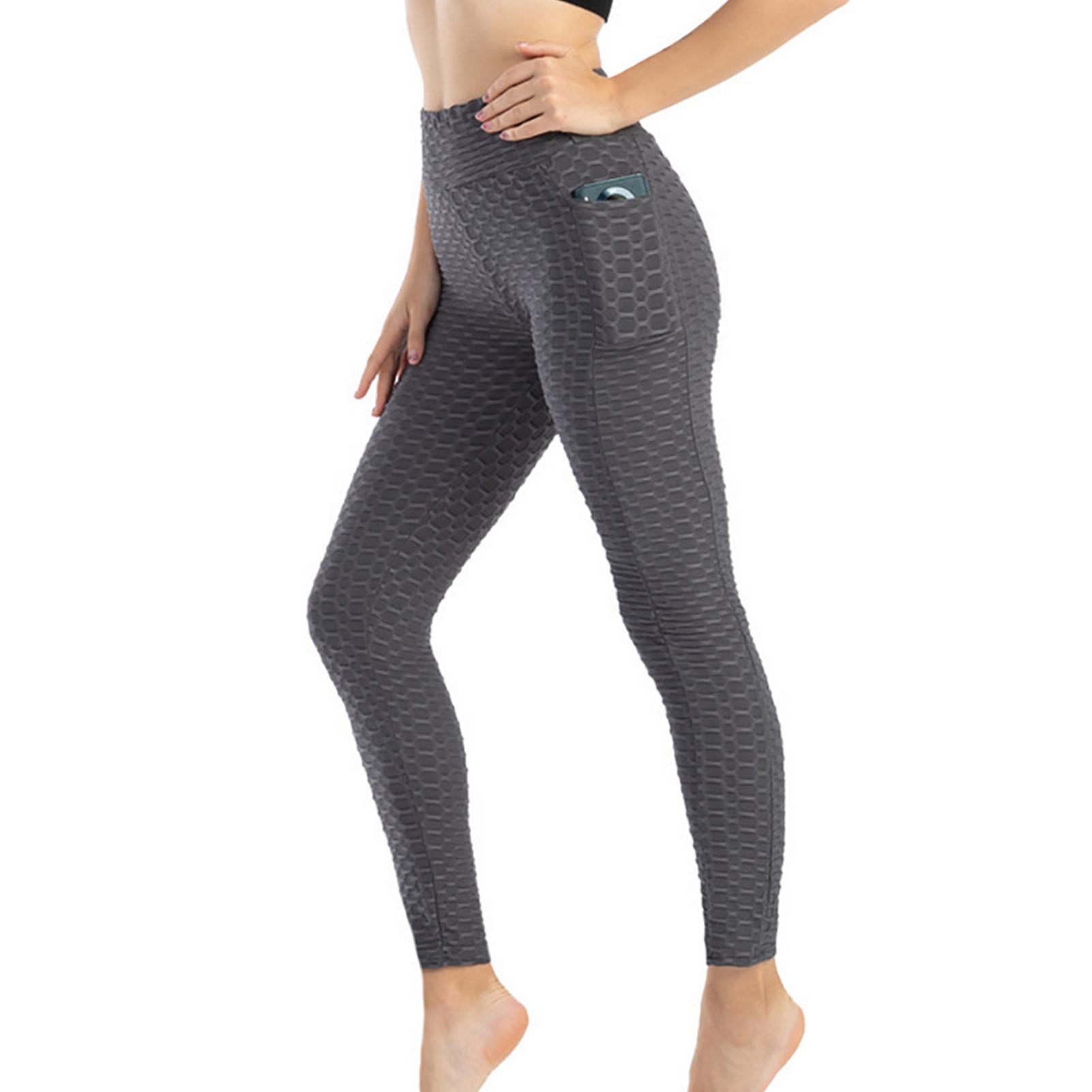 

Женские штаны для йоги с высокой талией, поддерживающие живот, обтягивающие, эластичные, мягкие, дышащие, с карманом для телефона, обтягивающие, компрессионные, для занятий спортом и пробежек M