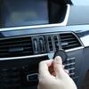 Black Aluminum Alloy Car Center Air Vent Mobile Phone Holder Accessories for Mercedes Benz C Class W204 C180 C200 2008-2013