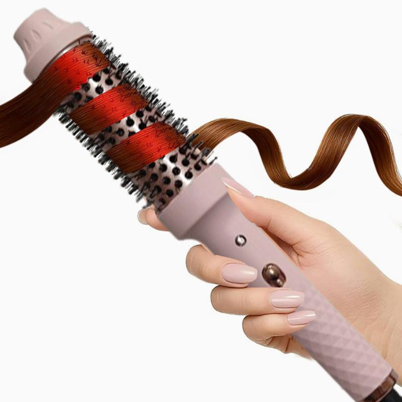 2 In 1 Hair Comb Ionic Hair Curler Hair Straightener Professional Curling Iron Heated Hair Styling Brush