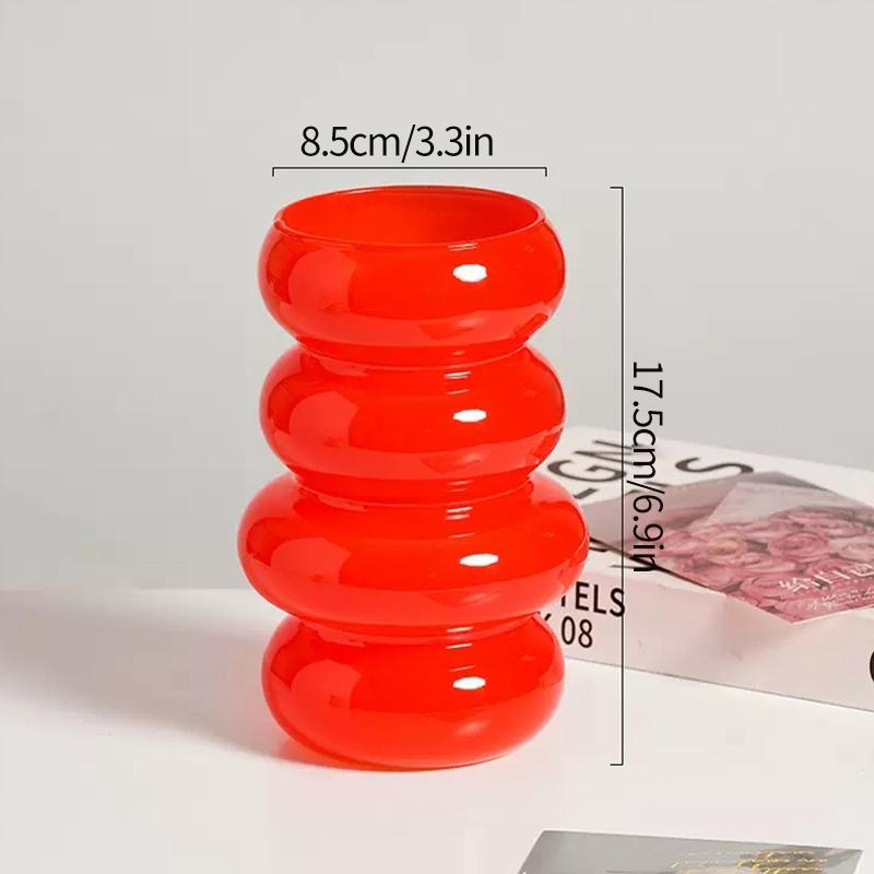 Nordic Glass Flower Vase Dried Flower Arrangement Bottle Living Room Desktop Decorative Vase Wedding Table Decor Room Decor