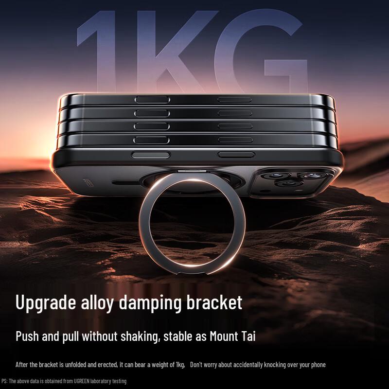 Ugreen iPhone 17 Pro Max Magnetic Case with 360° Rotating Kickstand