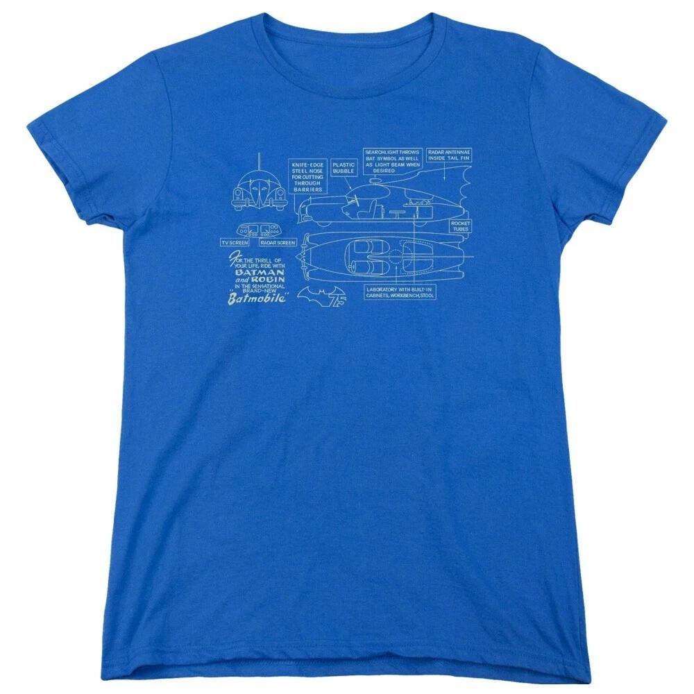 Batman  Batmobile Diagram  Women s T-Shirt L