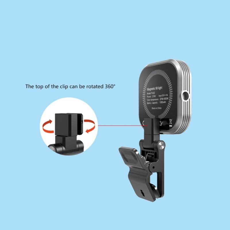 Portable Magnetic Phone Light with Adjustable Brightness & Color Temperature Pocket Light Ideal For Selfie & Video Call