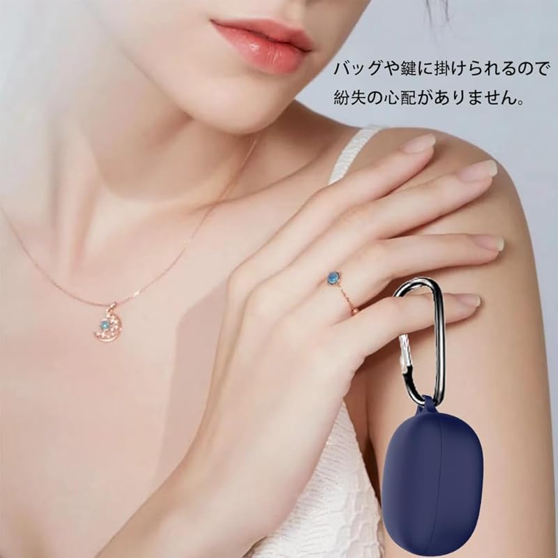 For Anker Soundcore Liberty 4 Pro for Case Soft Silica Gel Sports Cool Design Shock Absorption Waterproof Dustproof Lightweight Equipped with a Hook