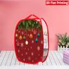 1Pcs Christmas Bathtub Santa Pop-Up Laundry Hamper Expandable Mesh Hamper Basket for Room Bedroom Bathroom Organization Contemporary Storage