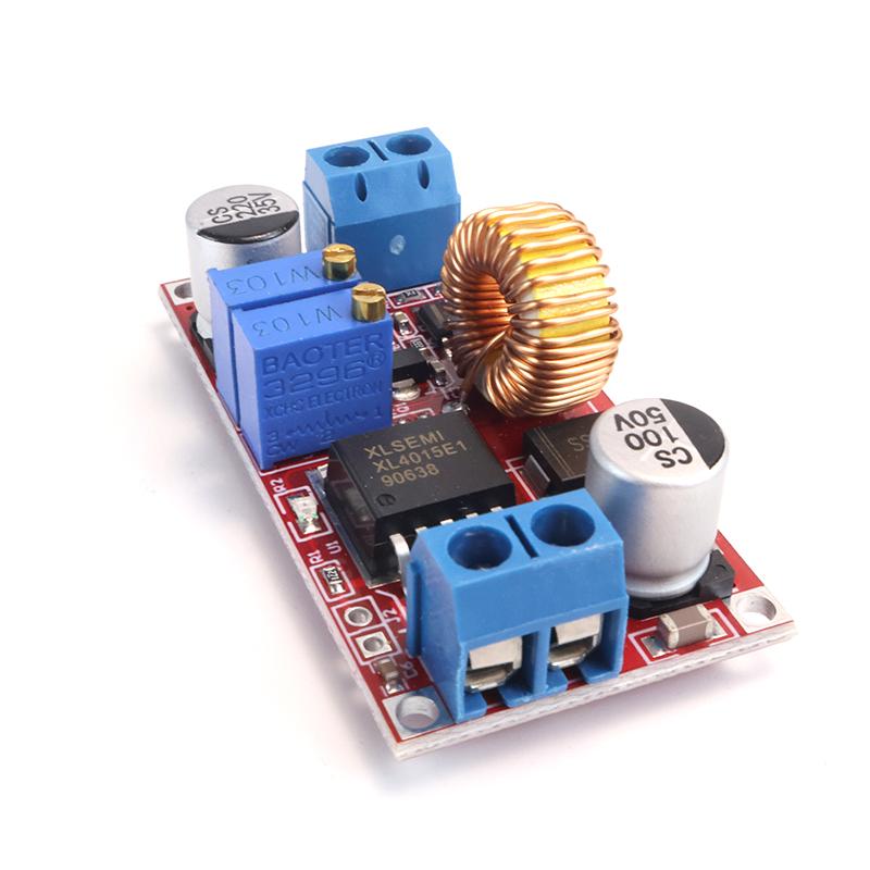XL4015 5A 75W Buck Converter Module DC 4-38V to 1.25-36V Step Down Power Supply for LED Driver Solar Motor Controller UPS DIY