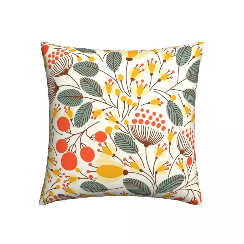 Abstract Flower Market Vintage Art Pillowcase Polyester Cushion Cover Nordic Living Decor Throw Pillow Case Bed Square