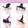 Halloween Witch Hat With Spider Embellishments For Party Cosplay And Dark Magic Decor