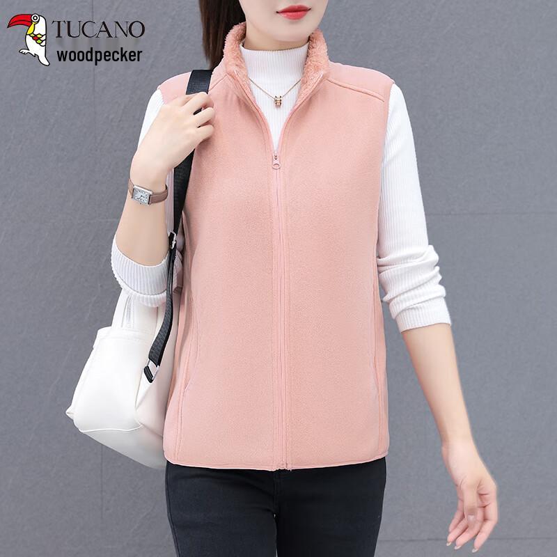 Женский утепленный двусторонний флисовый жилет Woodpecker L