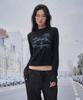 SOMSOC Horse Vane Layered Long Sleeve _Black