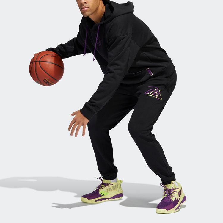 Adidas Dame 8 Basketball Hoodie Long Sleeve Men Tops Black HE5464