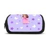 1pc Magic Princess Pattern - Double Layered Flip Pen Case, Large Capacity Portable Pen Case, Zipper Closure, Suitable for Storing School and Office Su