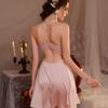 Home Nightgown Suspender Nightgown Set Sexy Lace Court High Sense Sexy Pajamas French Bra Loungewear