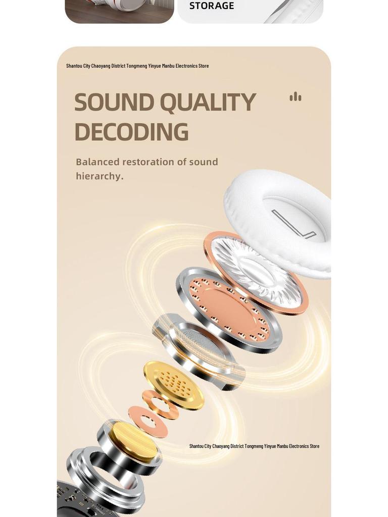 B20 Active Noise Cancelling Over-Ear Headphones, High-End Bass, Wireless Bluetooth, Long Battery Life, ANC Stereo, Gaming Headset.