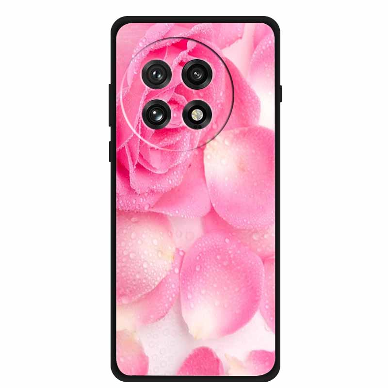 Black Silicone Case For OnePlus 13 5G Case Cartoon Cat Soft Back Cover For OnePlus Ace5 5G Ace 5 Pro 13R Phone Case Shell Coque