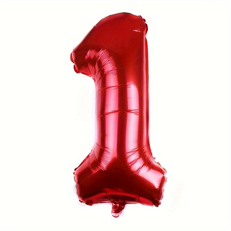 

32-дюймовые красные цифровые шары для Дня святого Валентина, свадеб и дней рождения, новогодние украшения из алюминиевой фольги, цифровые шары
