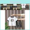 Summer Cotton Two Piece Set For Boys And Girls Featuring Cartoon Design Soft Fabric