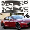 Adesivo Nero Opaco Cromo Delete Battuta Finestrino per Tesla Model S 2014-