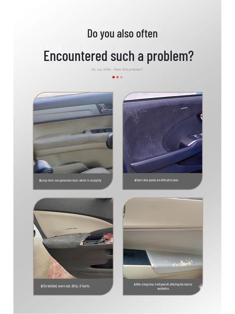 Leather Door Panel Wrap for Skoda Octavia (2007-2014) - Interior Armrest Modification