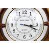 Nástěnné hodiny Time's | Námořní pirátské lodní kolo | Prémiový řemeslný dárek (16 palců)