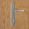 DEVON handle with plate for 90mm insert, STEEL