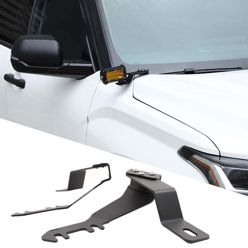 For Toyota Tundra 2022-2026 Hood Light Mount Bracket Front Hood Side Pillar Led Light Pod Mount Bracket Car Accessories