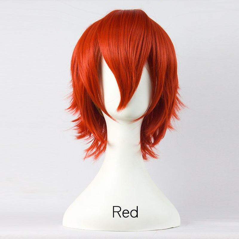 LUPU Damen Herren Cosplay Kurze Perücke Cartoon Anime Falsches Haarteil Synthetische Faserhaar