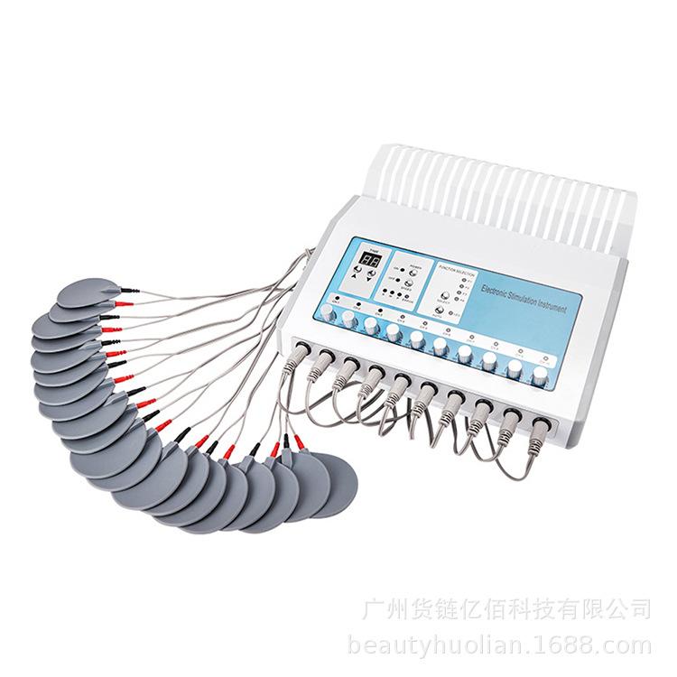 EMS SMT Microcurrent Physiotherapy Device: 10-Patch Weight Loss & Meridian Massage Instrument.